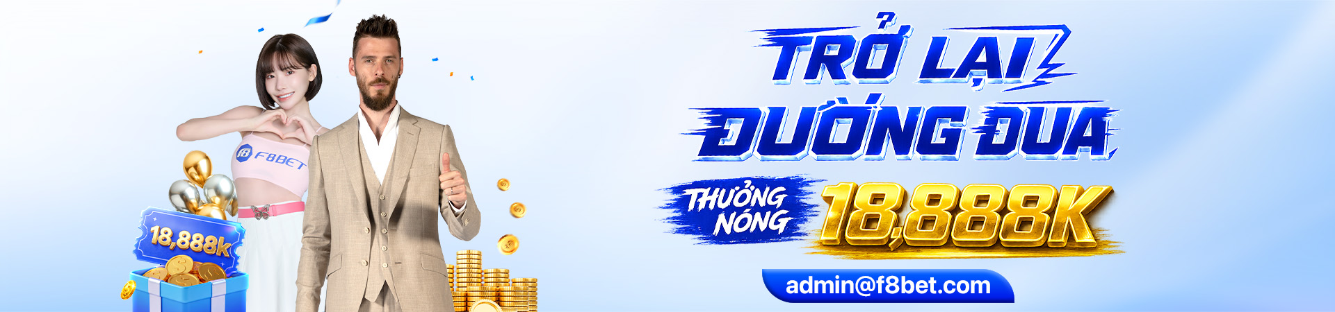 f8bet banner tham gia đường đua trở lại thưởng 18888k